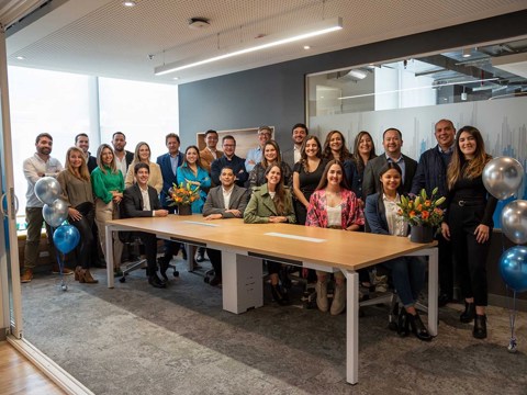 Colombia team in the office