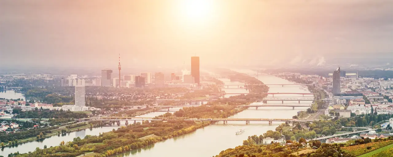  Landscape Of Vienna With Danube From Kahlenberg Mountain