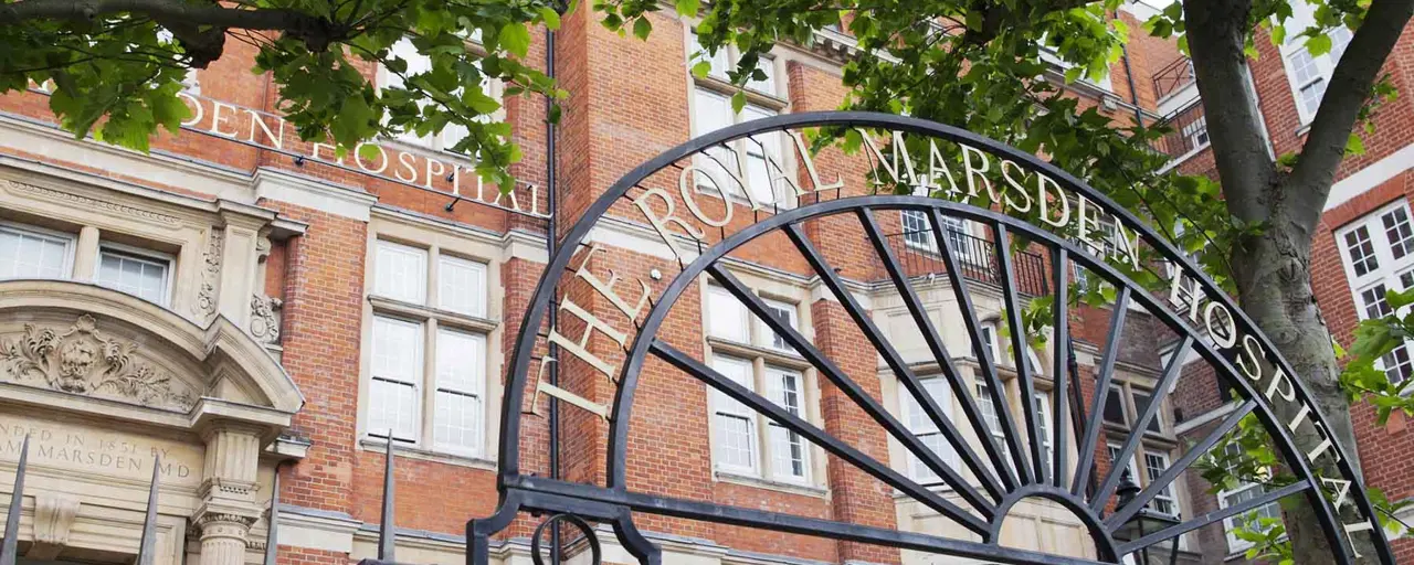 The Royal Marsden Hospital sign