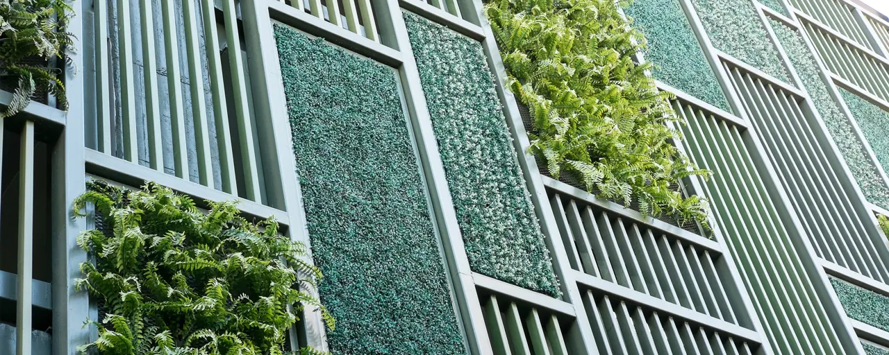 Exterior of green building