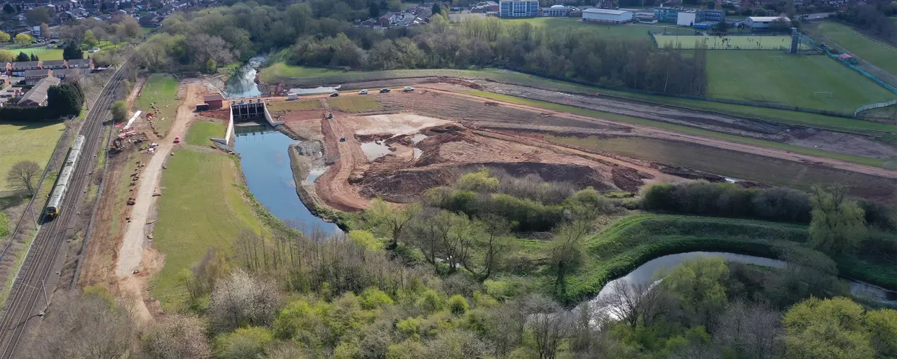 Perry Barr flood barrier UK