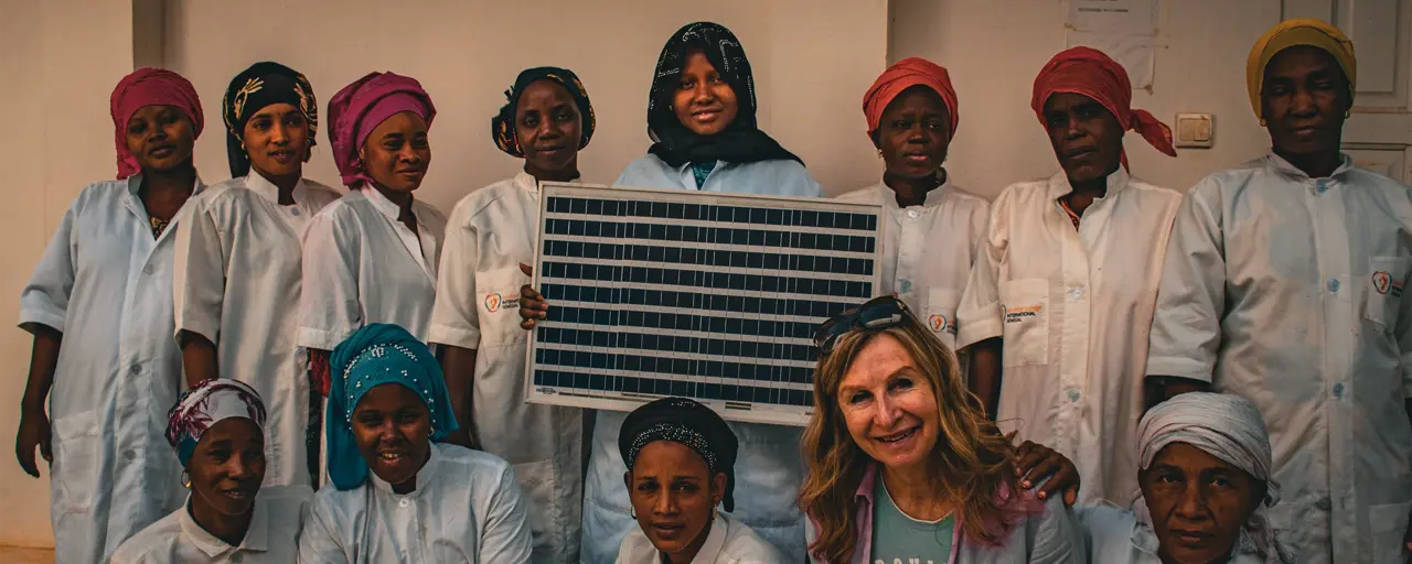 Group of ladies from the rural community from Barefoot College International