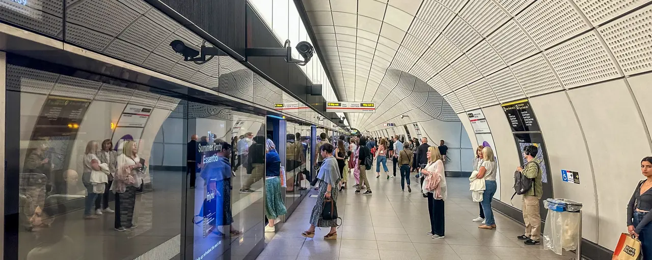 Elizabeth Line platform, London.