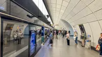 Elizabeth Line platform, London.