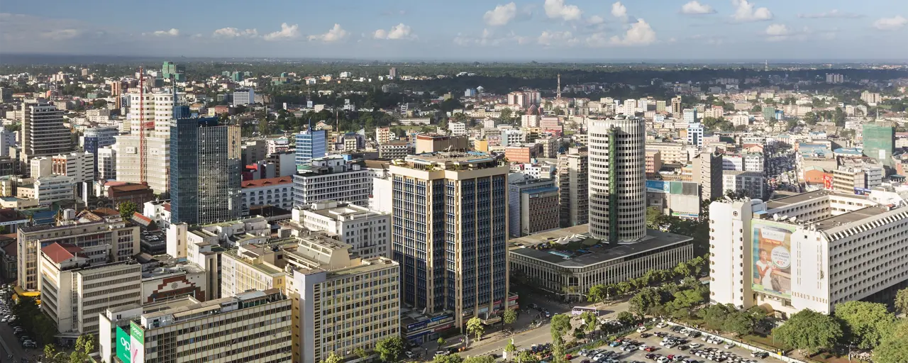 View of city of Africa 